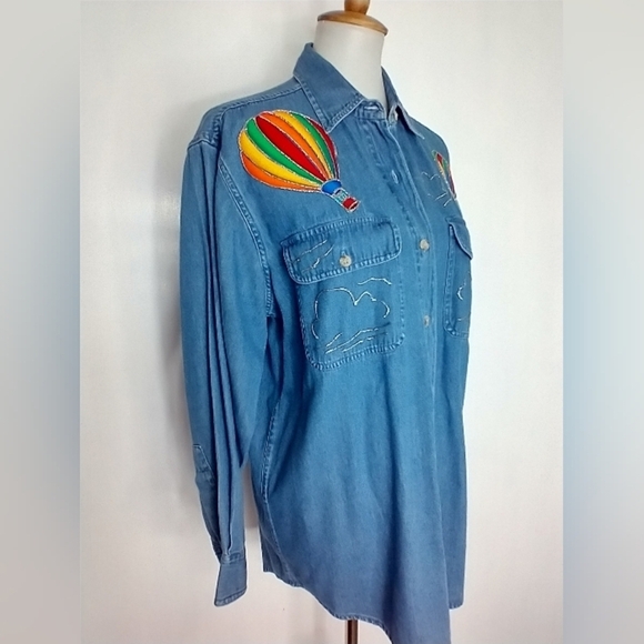 VINTAGE DENIM SHIRT WITH AIR BALLOONS - Picture 9 of 9